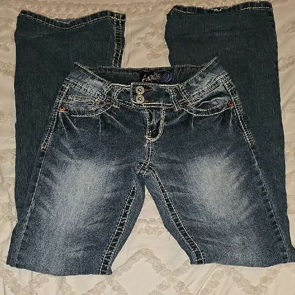 Angels Stylish Blue, Boot Cut Jeans - Picture 2 of 13